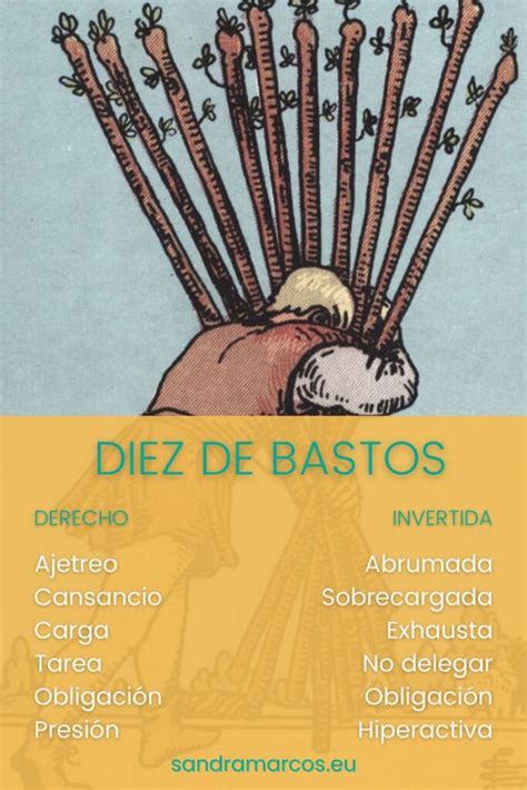 que significa el 10 de bastos en el tarot|Diez de Bastos en el Tarot Significado y Combinaciones